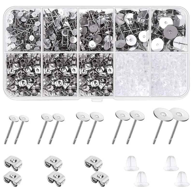 Earring Posts And Backs Earring Making Supplies Earring Making Kit For DIY Earrings And Jewelry Making