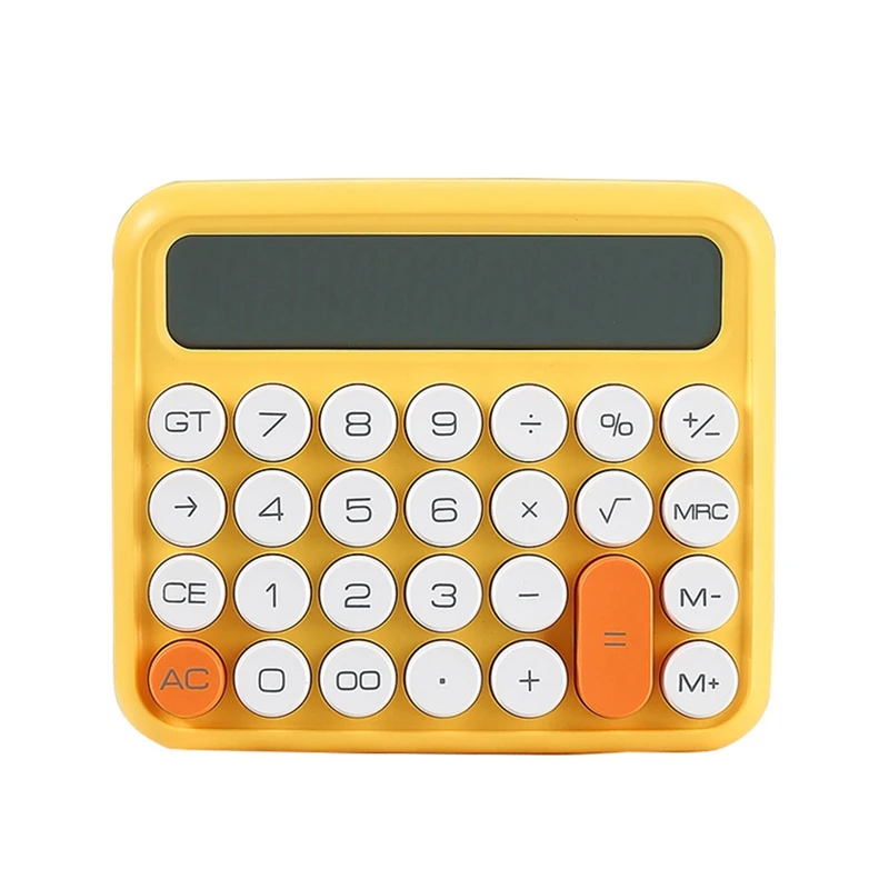 Calculadora quadrada de 12 dígitos, papelaria, tela lcd grande, calculadora de escritório, escola, portátil duplo