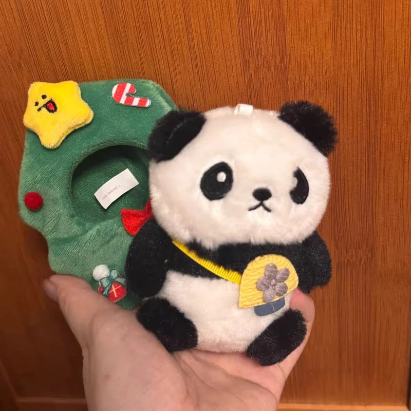 Simpatico cappello da orata di mare Copritesta di panda Portachiavi in peluche Albero di Natale Peluche Zaino Ciondolo in peluche Simpatico regalo di Natale