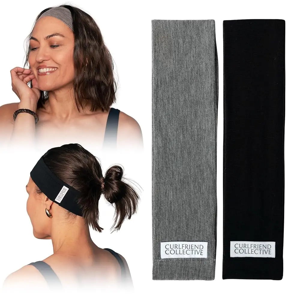 

No Sweat Headbands for Women – Non Slip Workout Headband for Gym, Yoga & Running, Soft Sweat Band, Breathable TENCEL Wool Bl