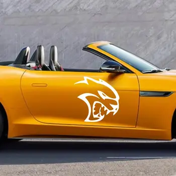 Mode Helvete Katt Huvud Bilklistermärke Motorcykel Laptop Bagage Vägg Vinyl Dekaler Dekoration Tillbehör 12 best sales Hell cat car - №1