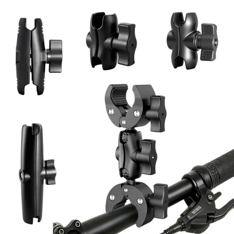 1Pcs Aluminum Alloy Double Socket Arm Anti-corrosion 25mm 1 Inch Ball Arm for RAM Mount ATV GPS Holder Extension