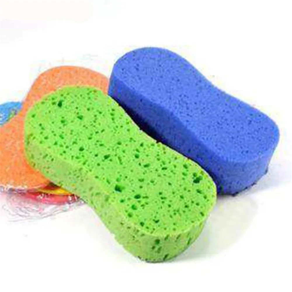 1/2Pcs Car Wash Sponge Block Car Motorcycle Cleaning Supplies Large Size Sponge Brush Dusting Random Color Car Cleaning Tools