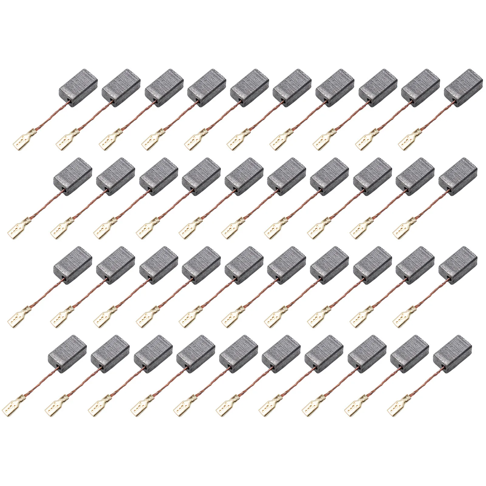 40Pcs 6*8*14mm Motor Carbon Brushes Set For Electric Hammer Drill Angle Grinder Power Tool Graphite Brush Replacement