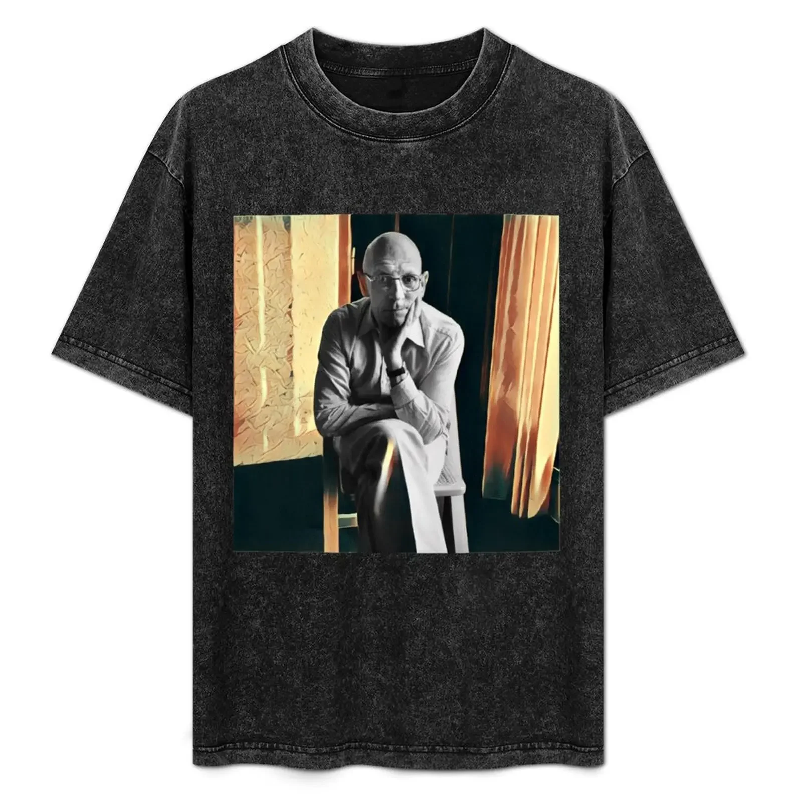 

Foucault - стильная футболка из стираного чистого хлопка, удобная мужская и женская рубашка с HD-печатью изображений