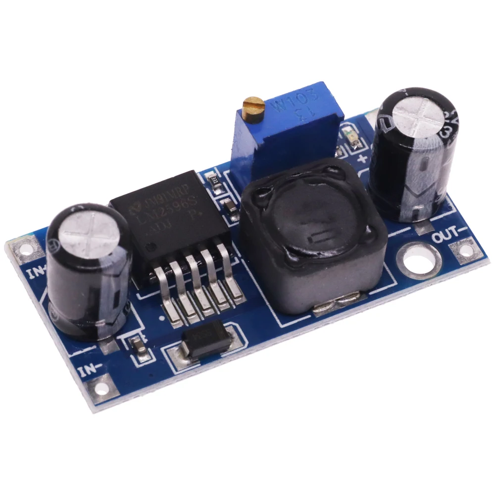 Dip 1Pcs DC-DC Buck Converter Step Down Module LM2596 Power Supply Output 1.25V-30V