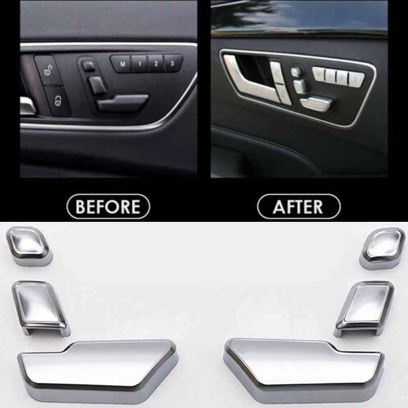 

Protect and Enhance Your Car Interior with Seat Button Sticker Cover for MercedesBenz E C Class W212 218 CLS GL