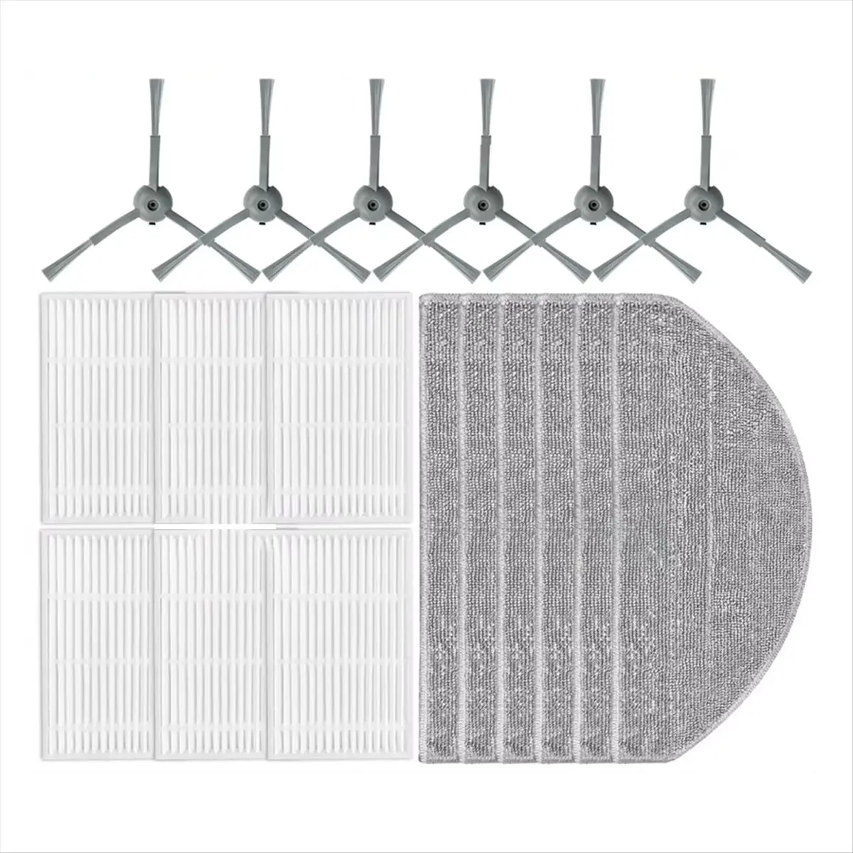 

Совместимые запчасти для V20 / Vyzzle D10 / L10 / R1D Edge / Eve S: боковая щетка, фильтр, насадка для влажной уборки 【A70Z Fafa】