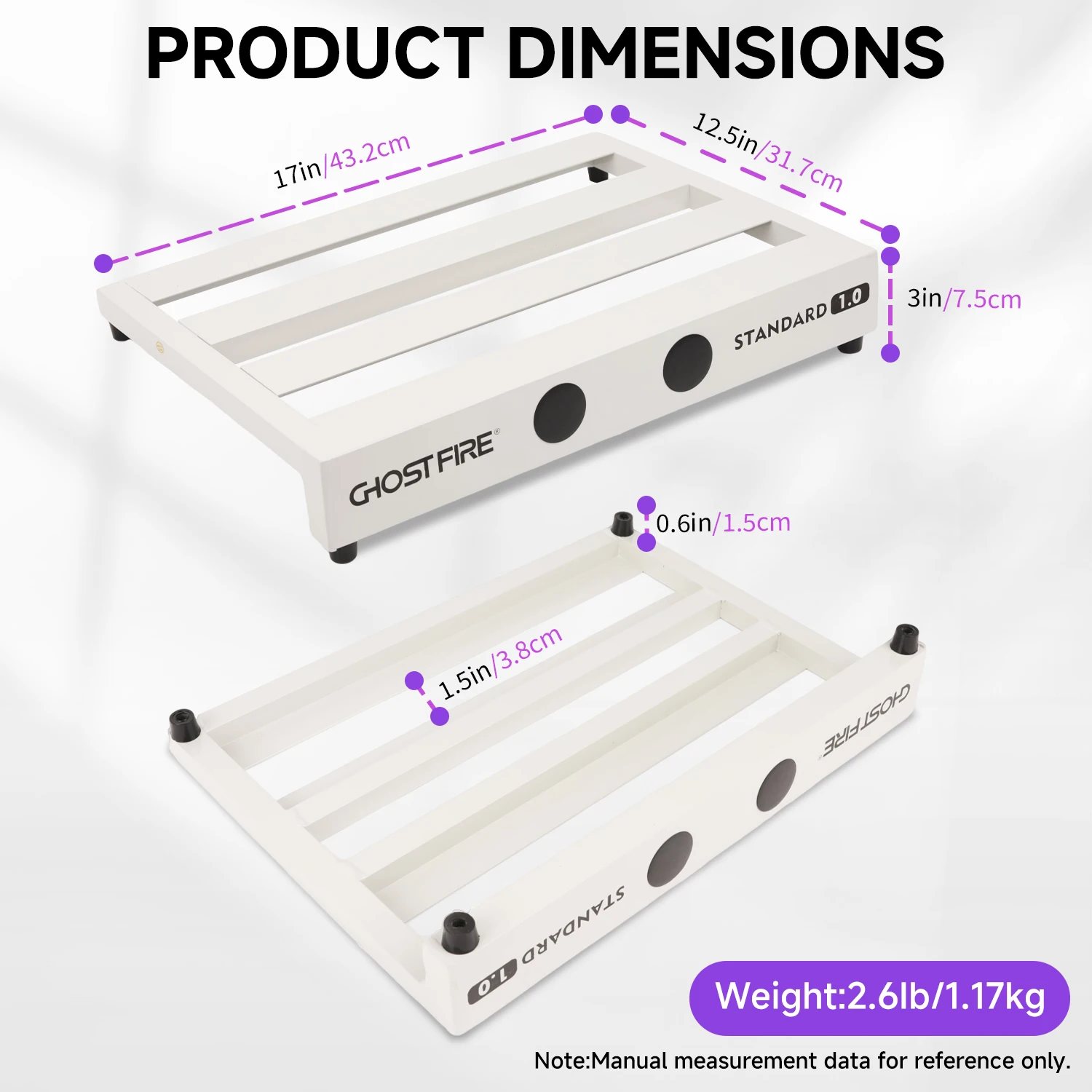 Ghost Fire V Series Three colors Guitar Effector Board Stand Aluminum Alloy Effect Pedalboard Guitar Pedal Board