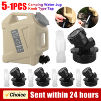 1-5PCS Portable Faucet Replacement with Extendable Tube Water Container Faucet Camping Water Jug Tap Water Bucket Accessories