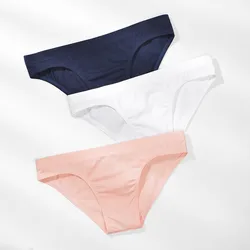 Sexy Man Undrewear Cueca Men's Briefs Cotton Underpants Solid Color Breathable Mid Waist Mens Panties Comfortable Panty Briefs