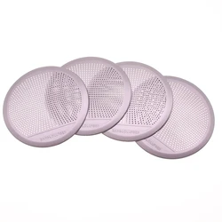 EIDRAN 4pcs Silver Aluminum Door Speaker Cover Decorative Circle Trim For BMW X5 X6 F15 F16 2014 2015 2016