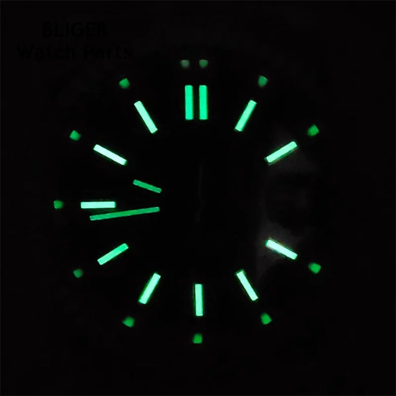 BLIGER 36mm /39mm Silver Dial NH35 Automatic Mens Watch Sapphire Glass Luminous Dial Stainless Steel Strap