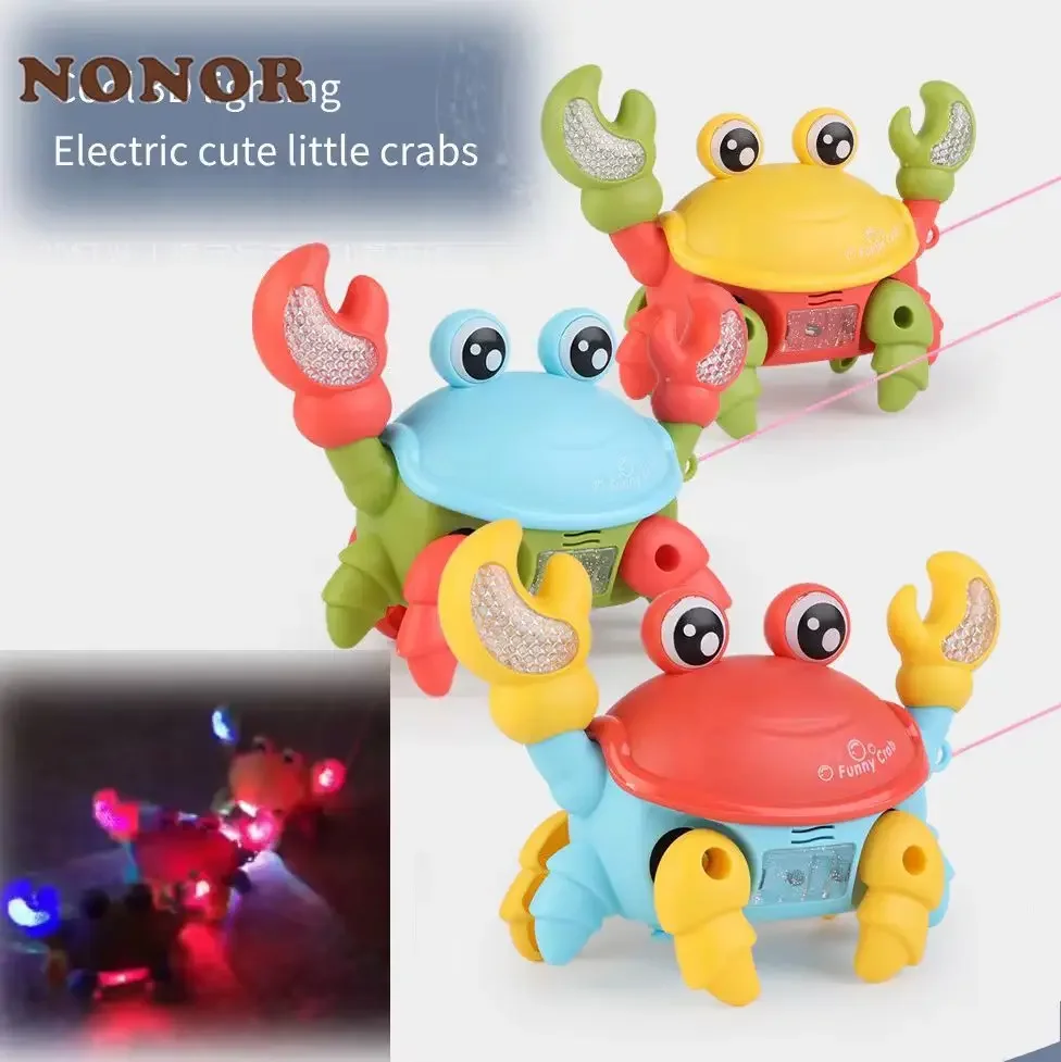 Kids Induction Crawling Crab Octopus Walking Toy Baby Electronic Pets Musical Toys Educational Toddler Moving Toy Christmas Gift