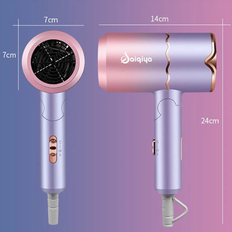 سلبي أيون للطي مجفف الشعر للطي مجفف شعر الهواء الساخن أنيون العناية بالشعر للمنزل مجفف الشعر أثناء السفر مجفف الشعر ضربة أكثر جفافا المحمولة
