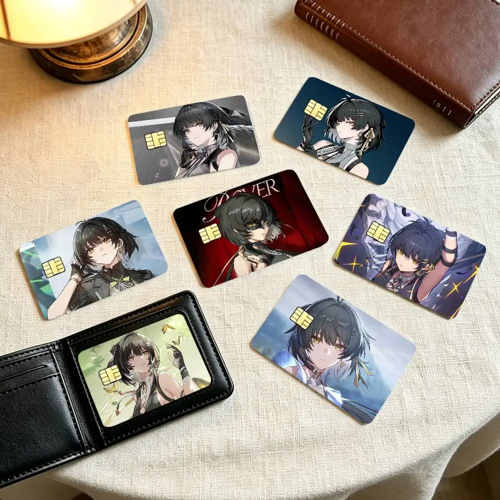 Game WuWa Rover  Credit Card HD Stickers Game Card Decal Small Chip Waterproof Sticker Gift