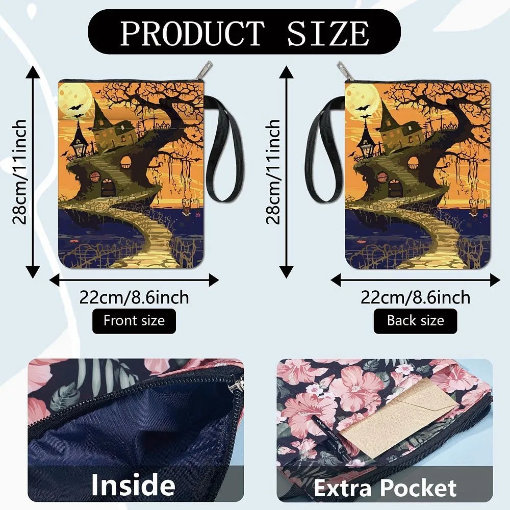 Cloth Book Cover Notebook Wraps Rectangle Castle 280x220mm