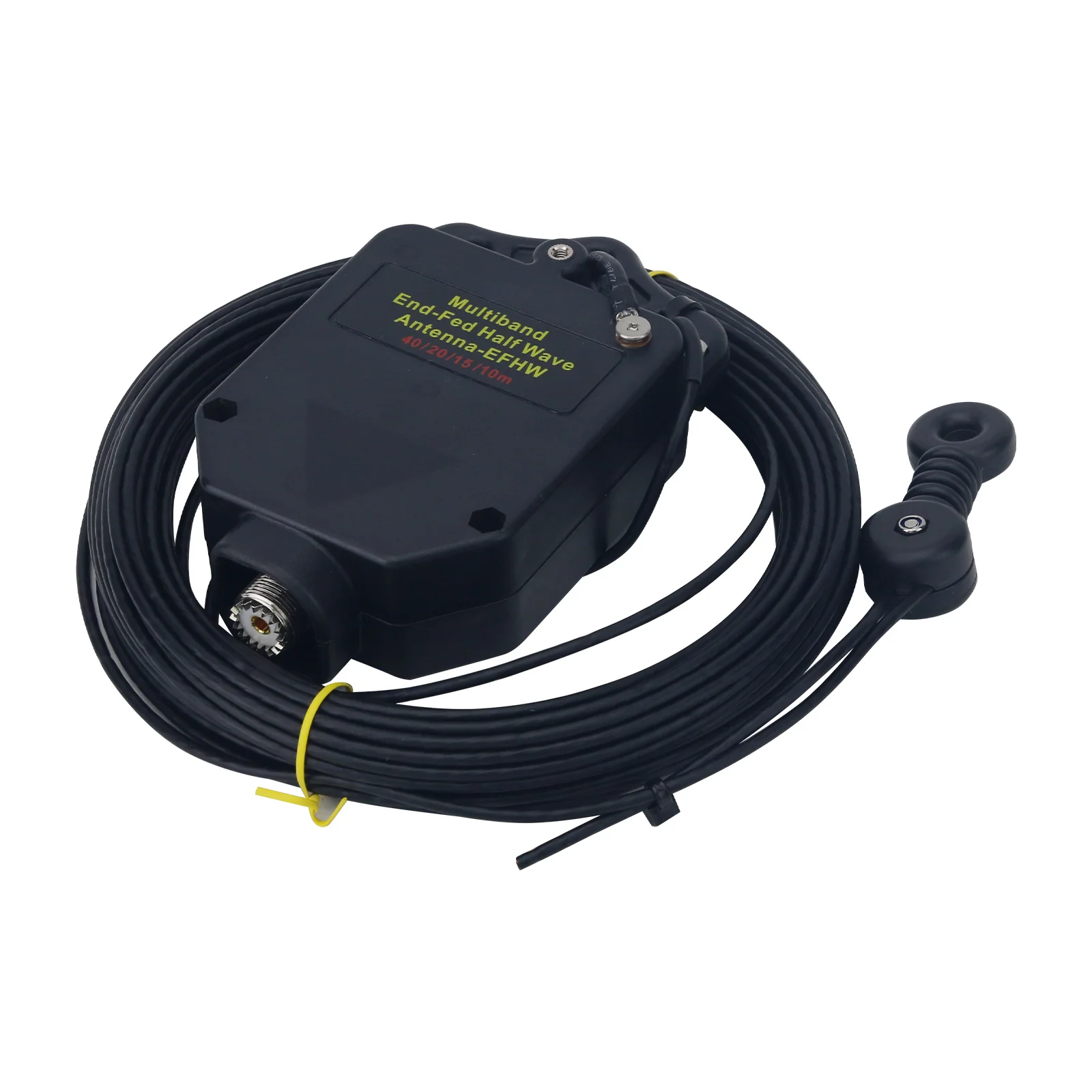 JYR4010-150W 7MHz/14MHz/21MHz/28MHz End-fed Antenna Kit Shortwave Antenna + Environmental Protection Bag