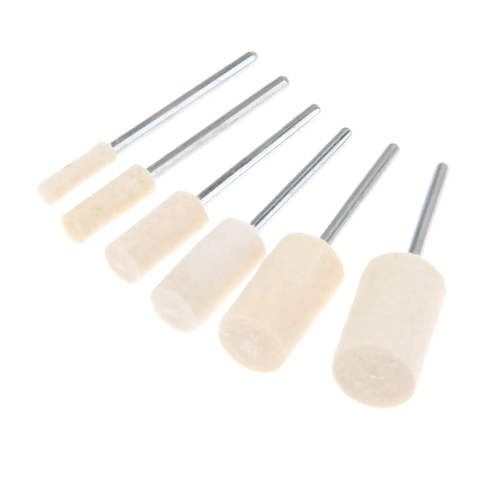 

DRELD 12Pcs Dremel Accessories Wool Grinding Head Jewelry Metal Surface Buffing Polishing Wheel for Rotary Tools 2.35mm Shank