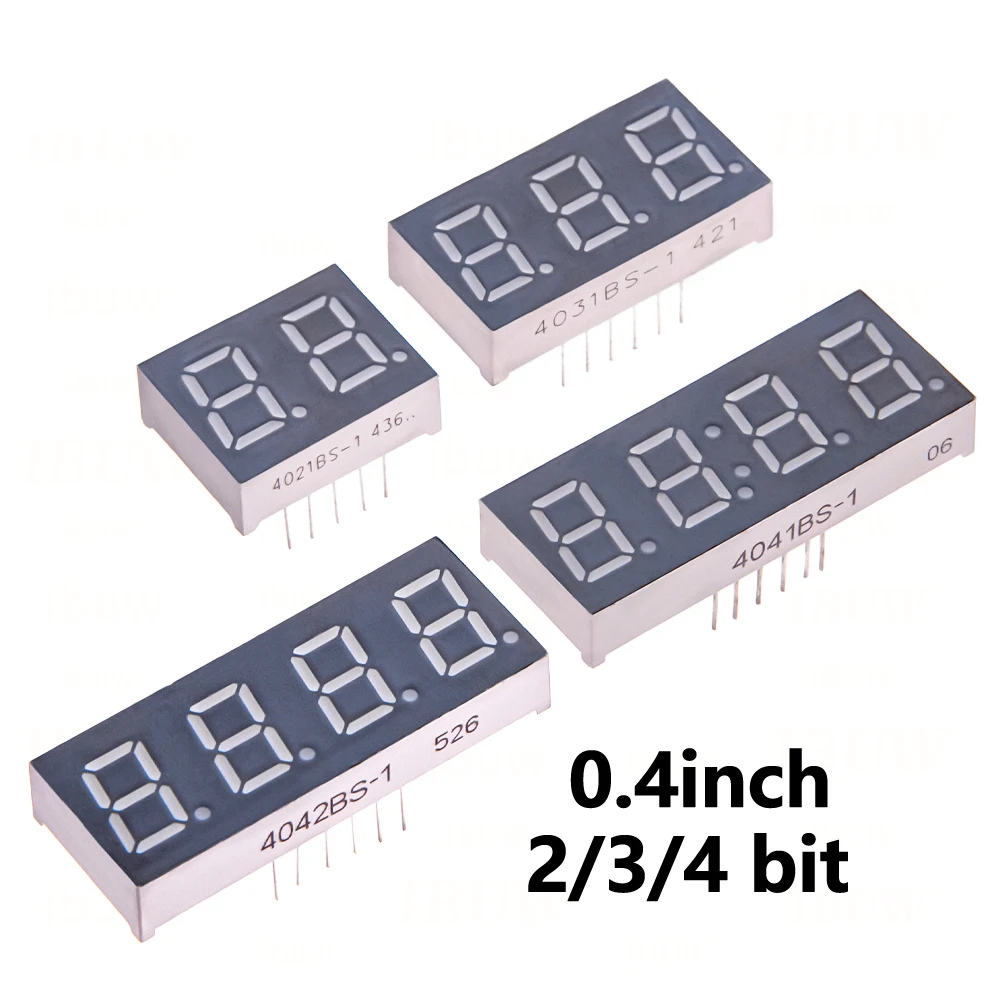 0.4inch 2 3 4 Digital tube Common AnodeCathode Red 2 3 4 Bit digital Tube LED Display 7 segment
