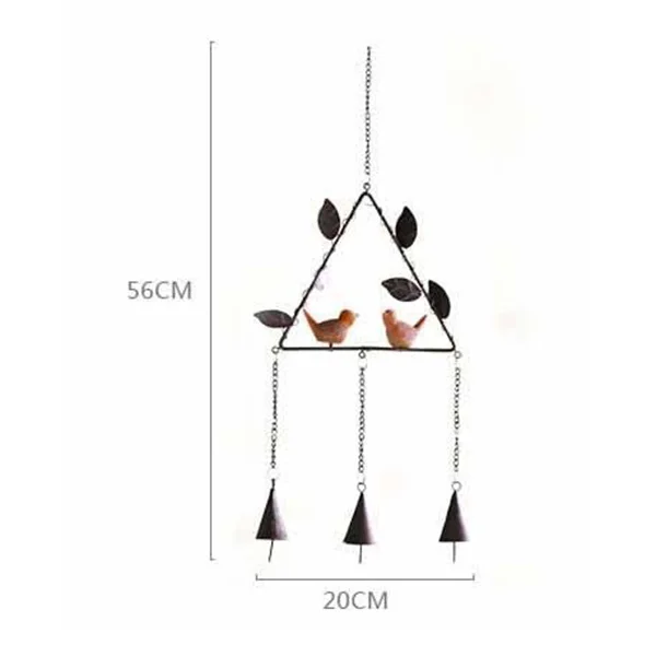 

Metal Wind Chime Iron Tree Branch Circle Diameter 20cm Total Length 50cm Serene Sound Garden Hanging Ornament Windbell