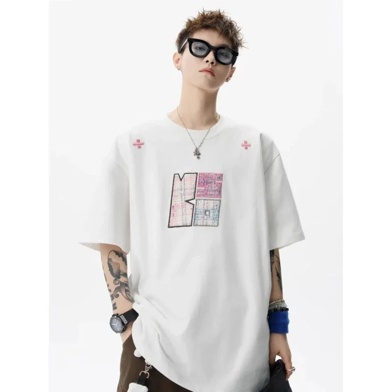 

Повседневные модные брендовые топы с короткими рукавами, универсальный дизайн, брендовая копия одежды, непобедимые стразы, рождественские Konosuba Y2k