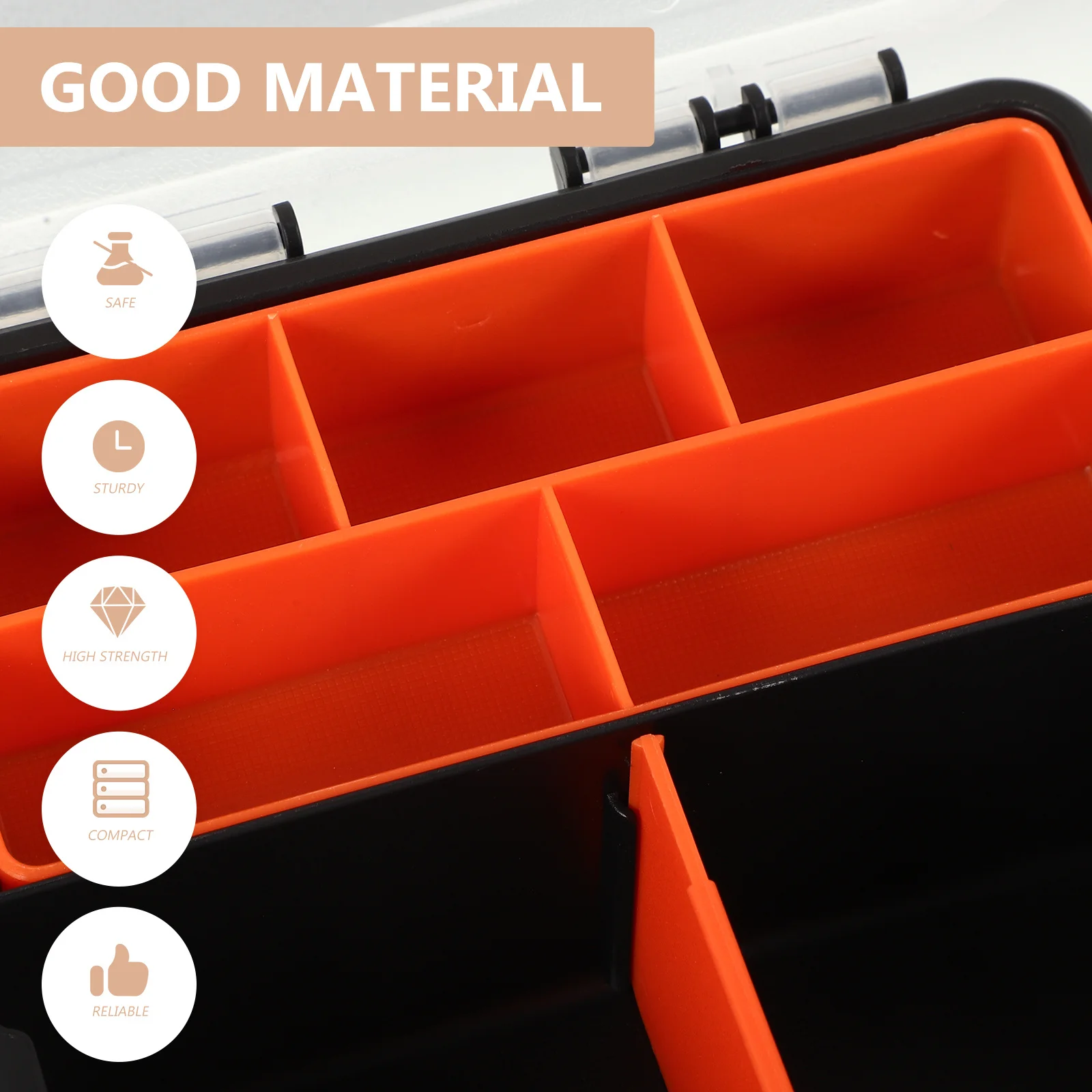 

Parts Storage Box Small Tool Box Plastic Organizer Screw Storage Case Multi-Grid Durable Small Parts Organizer for Home Use