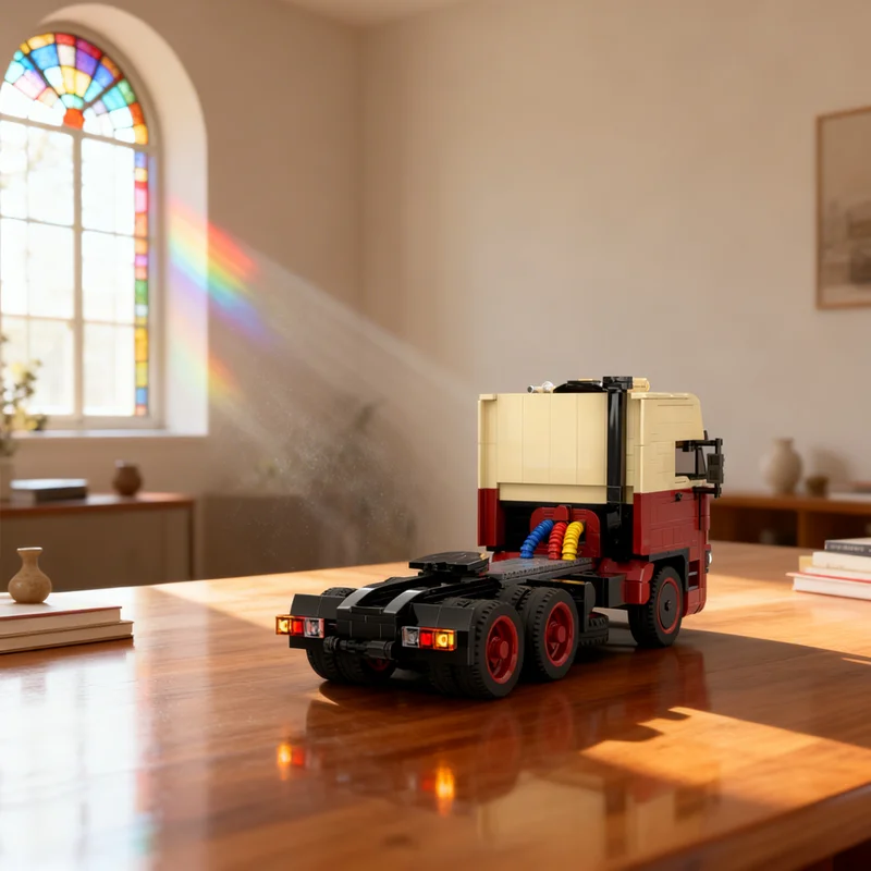 

Набор строительных блоков MOC DAF ATi Space Cab, 749 деталей, модель для сборки, подарок, креативный коллекционный декор, премиум-класс, для взрослых и детей, настольный декор