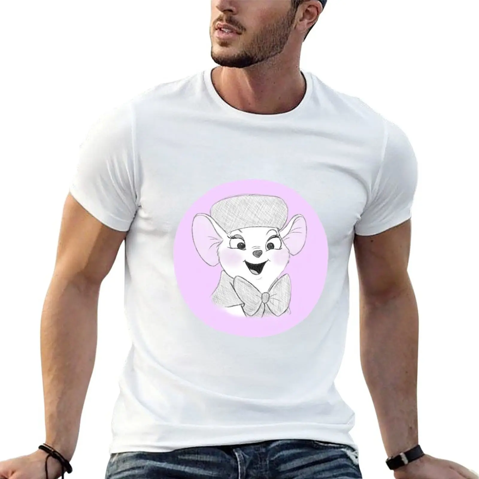 Camiseta Miss Bianca de The Rescuers, camiseta informal básica de color liso