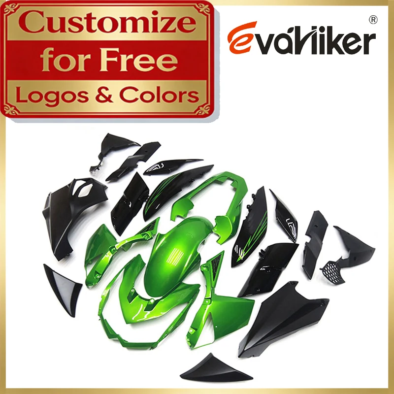 

Комплект обтекателей для мотоцикла из ABS-пластика для Kawasaki Z1000 2009-2013, зеленый, изготовленный методом литья под давлением, с возможностью индивидуального цвета
