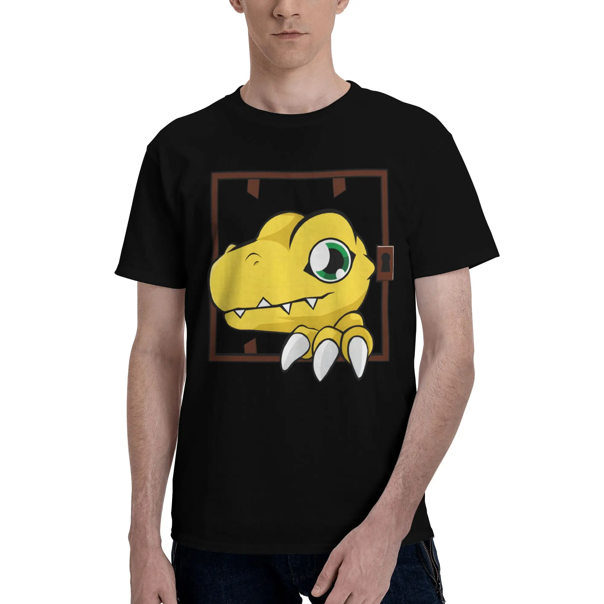 Digimon 15 Funny Graphic 100% Cotton T-Shirt Bandai Tops Tees For Men