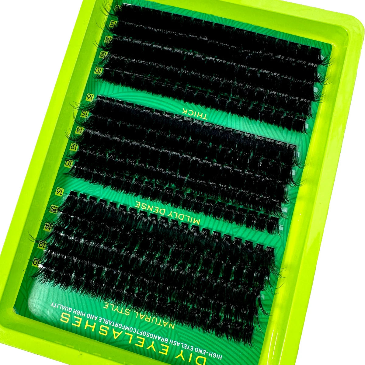 DIY 5D Fluffy Eyelash Clusters – D Curl 60D 80D 100D Wispy Thick Individual Lash Extensions 10-16mm, Volume False Eyelashes for Natural Salon Look, Soft & Lightweight Lash Extensions Kit