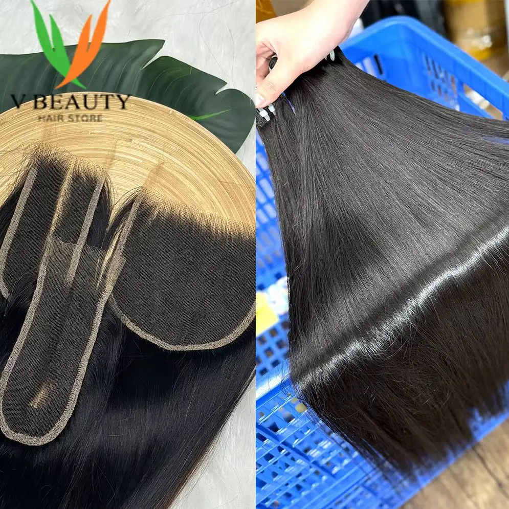 滑らかで生の人間の髪の毛,16インチ,18インチ,20インチ,5x6インチ,13x4,2x6