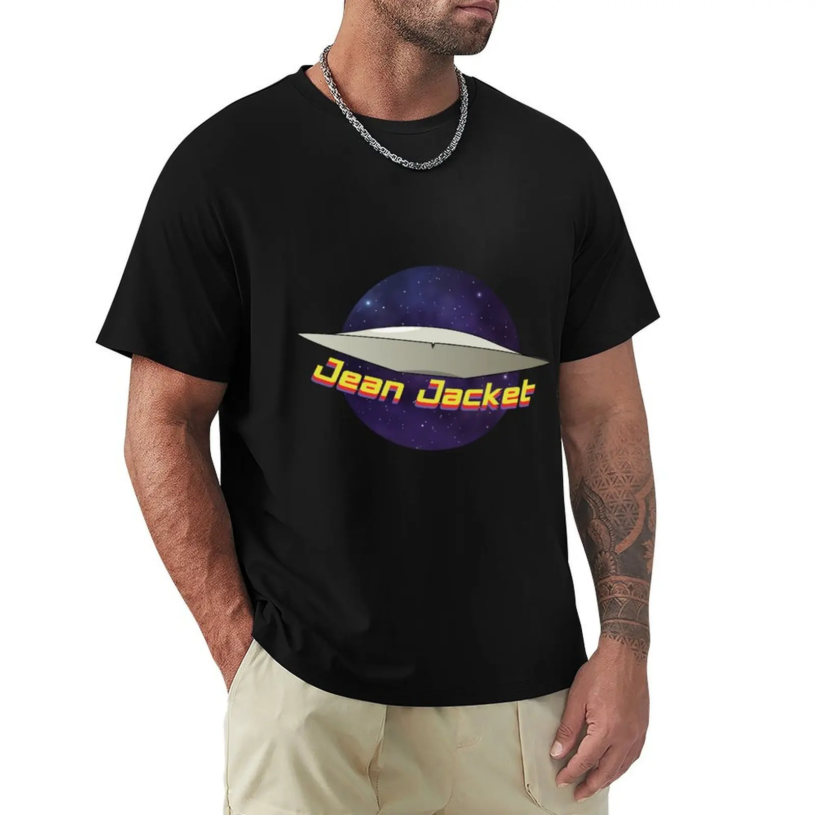 

Jean Jacket - NOPE T-Shirt anime tshirt customizeds tshirts for men
