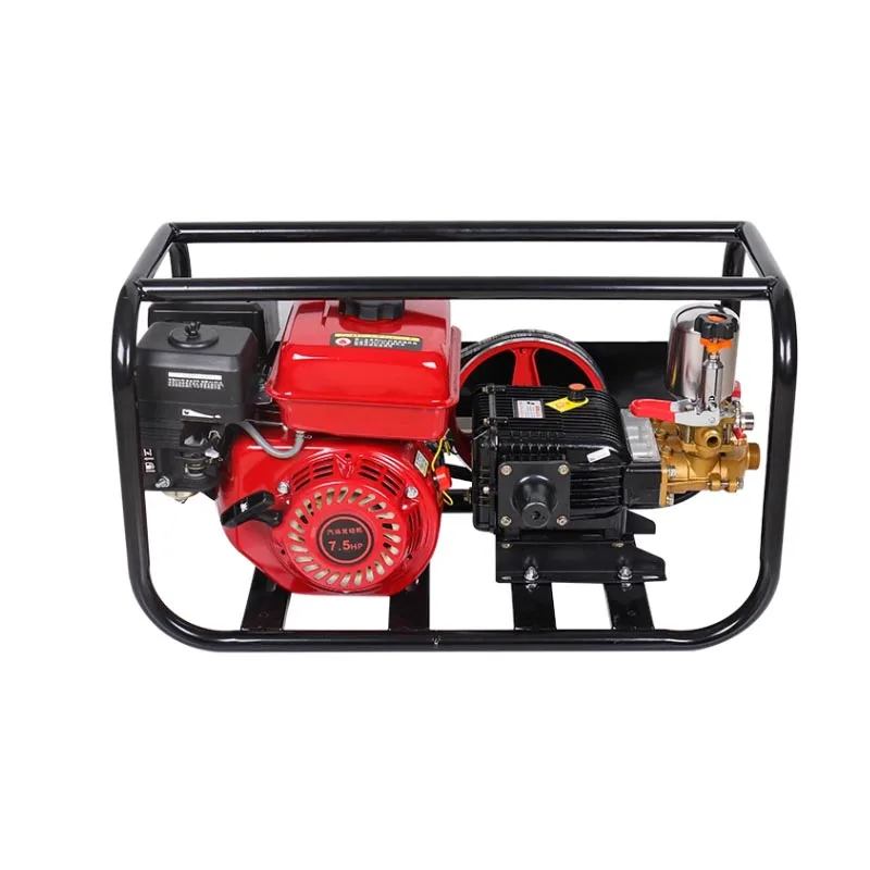 High Pressure Four Stroke Gasoline Agricultural Three-cylinder Plunger Pump Sprayer Garden Mountain Fruit Trees Sprayer