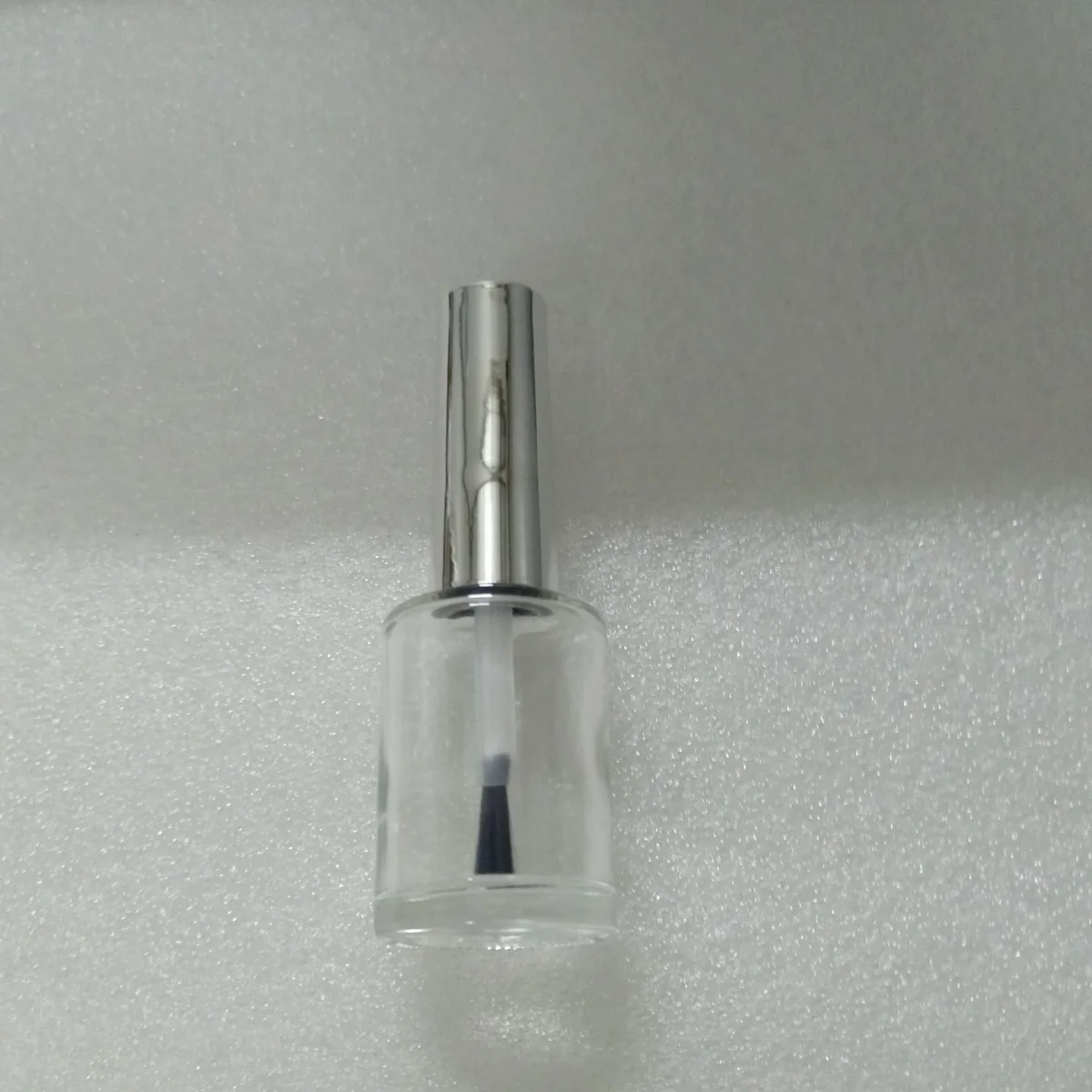 13ml 6 Pieces Clear Glass Nail Polish Bottles with Brush and Silver Lid Vials for Nail Art Liquid view 2