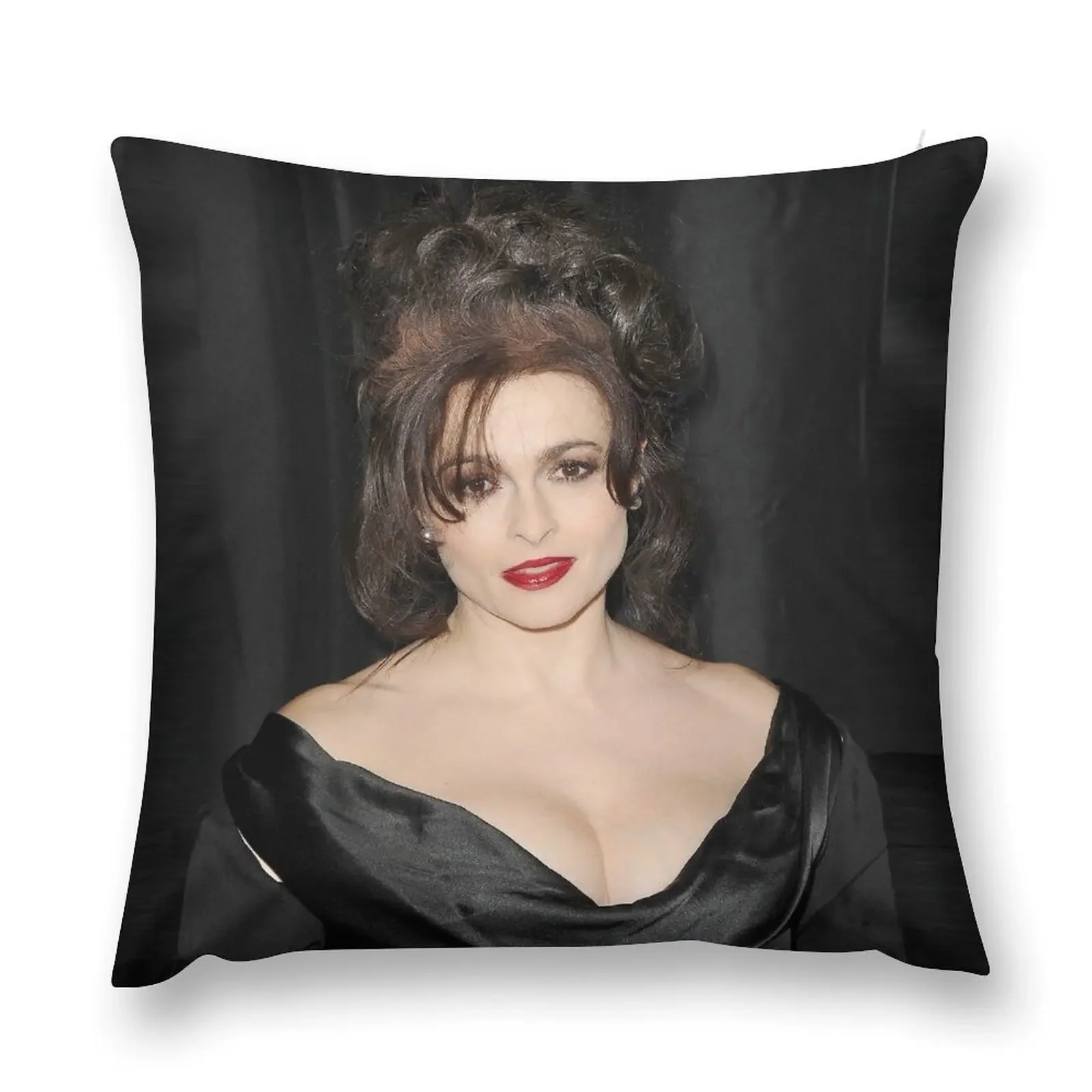 

Helena Bonham Carter Merch Throw Pillow Pillowcases Cushion Covers Sofa pillow pillowcase luxury decor pillow