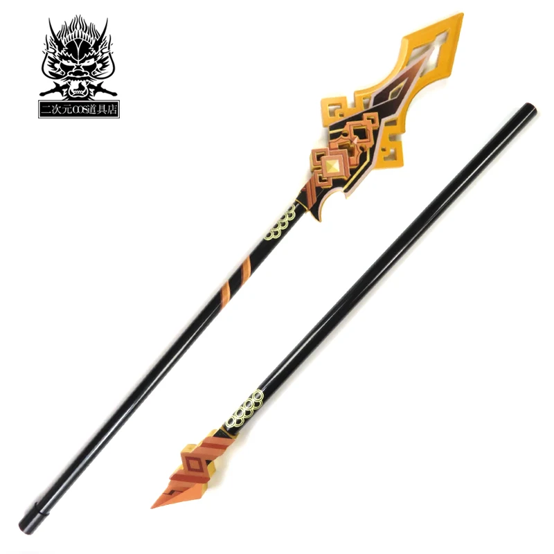 Zhongli Genshin Impact Vortex Vanquisher Cosplay Weapons Props Halloween Christmas Fancy Party Costume Accessories