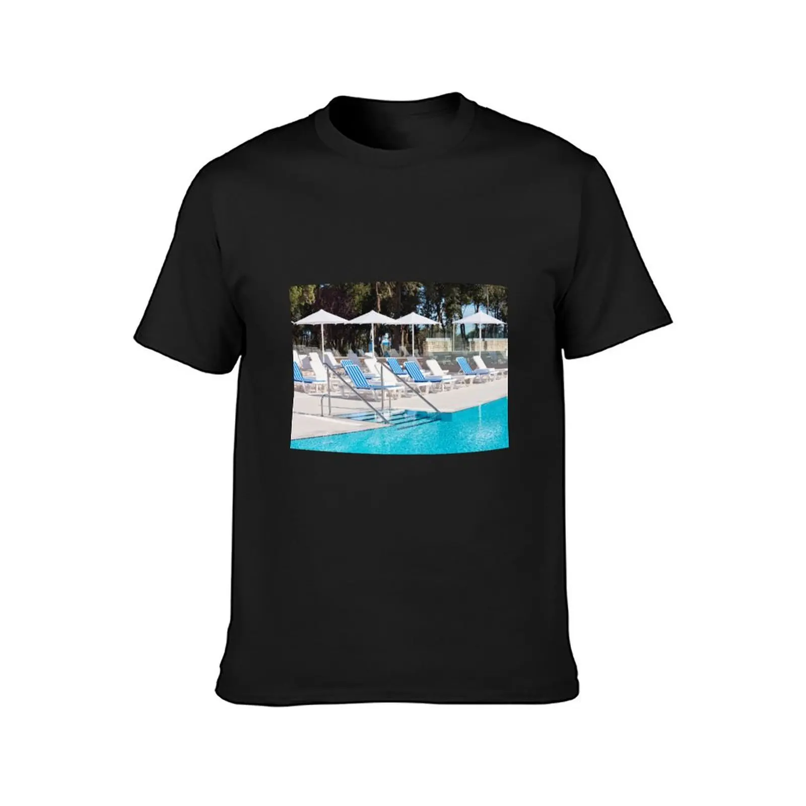 Ladder of a swimming pool T-shirt Blouse tops cute tops fruit of the loom mens t shirts