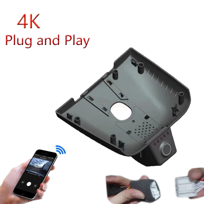 4K Plug And Play For BYD YUAN UP Atto 3 2024 2025 Car Video Recorder Wifi DVR Dash Cam Camera FHD 2160P Wide Angle