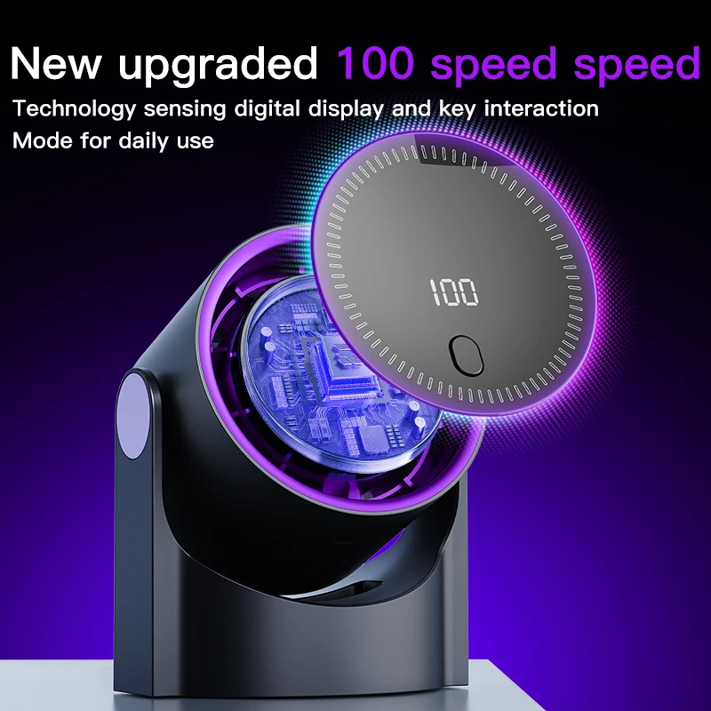 TINSOL Multi-function electric fan air circulator, wireless portable home silent ventilator desktop wall ceiling fan, air cooler image 6