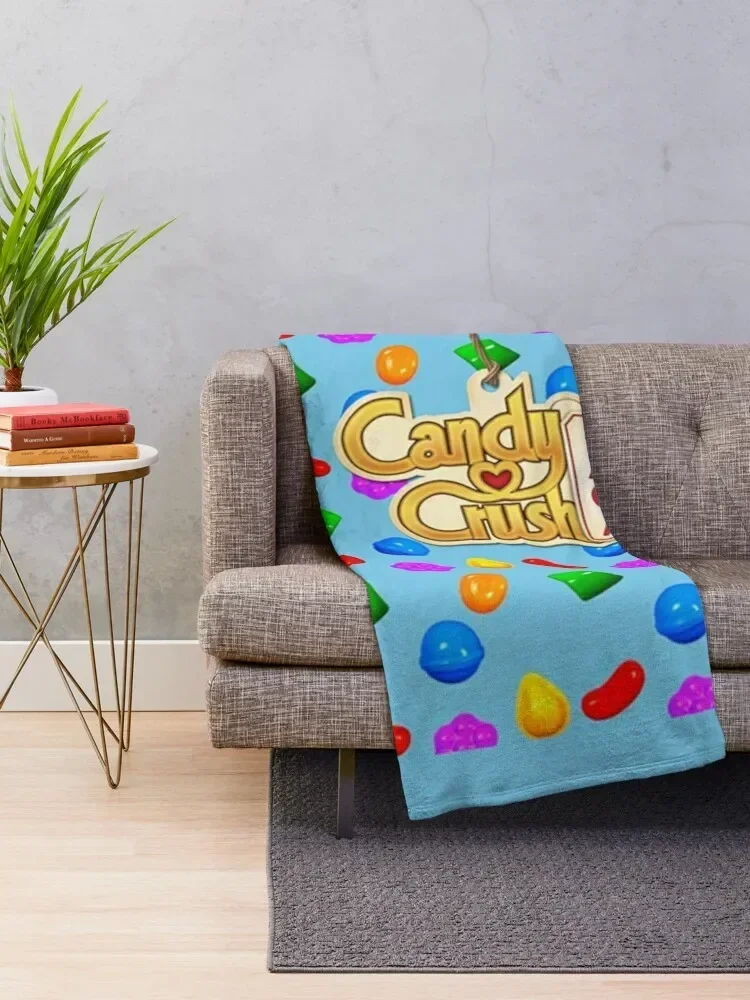 Delicious Candy Crush Throw Blanket halloween Thin Blankets