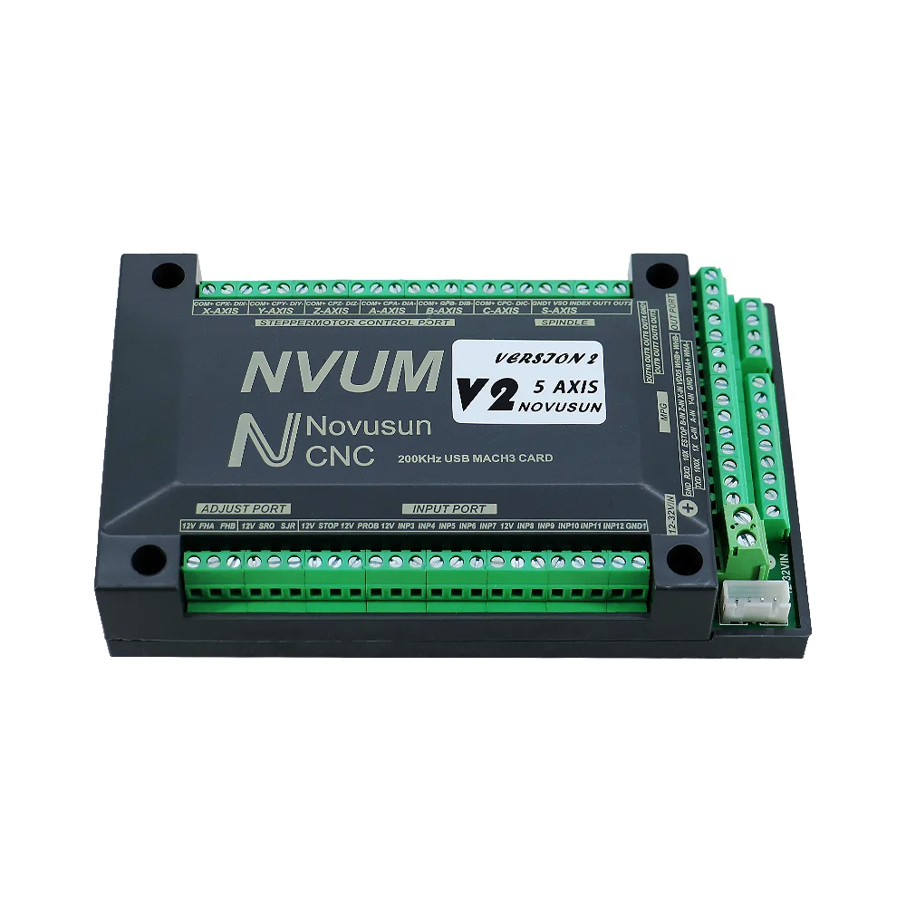 HLTNC متوفر في المخزون NVEM 3/4/5/6 محور Mach3 منفذ إيثرنت لبطاقة التحكم مع كابل USB-إصدار Novusun 2 لآلة CNC