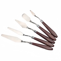 Art supplies Gouache paint palette knife Scraper Acrylic oil painting spatula smoothing pick knife tip Round head flat head
