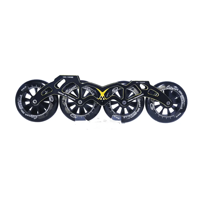 

3 wheel / 4 wheels Inline Speed Skates Chassis with 85A 90mm 100mm 110mm 125mm Skating Wheel Aluminum Alloy CNC Base 1 Pair