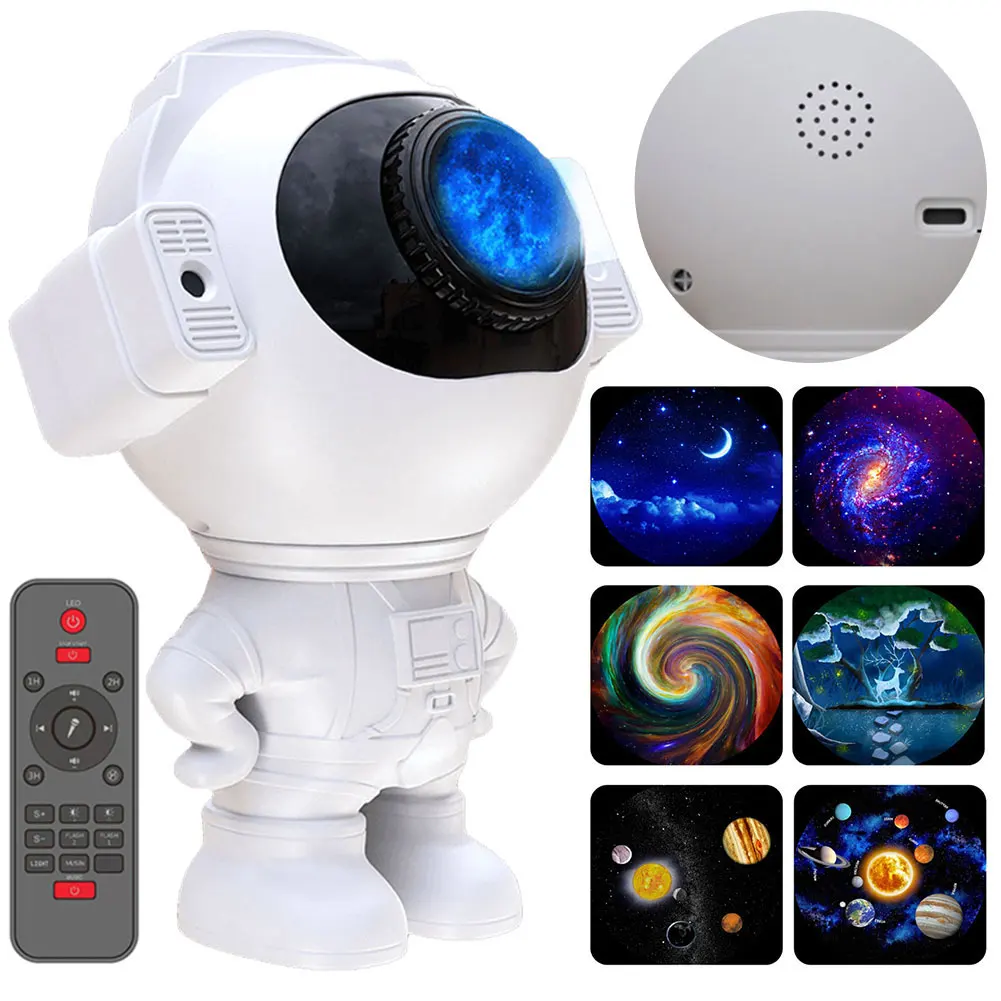 

Astronaut Night Light 3 Light Colors Starry Night Light Projector Bluetooth-Compatible Spaceman Projector Light for Kids Gifts