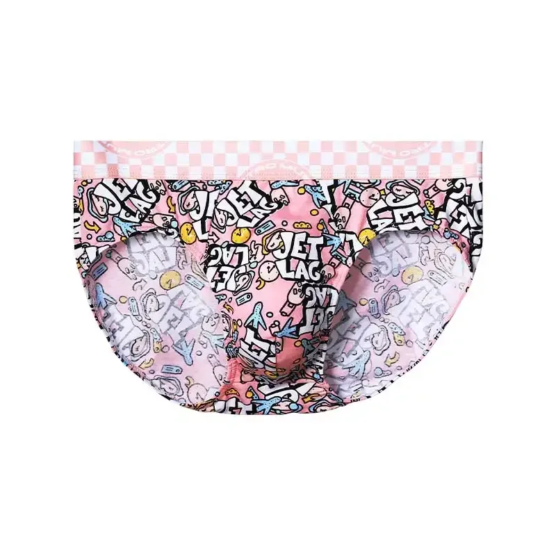 

Men's Pure Cotton Underwear, Men's Antibacterial Briefs, Personalized Comfortable Breathable Printed