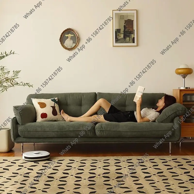 

Диван X Nordic Internet Celebrity из вельветовой ткани, двуспальный, для небольшой квартиры, в стиле ретро, ваби-саби, японский дизайнерский, для гостиной