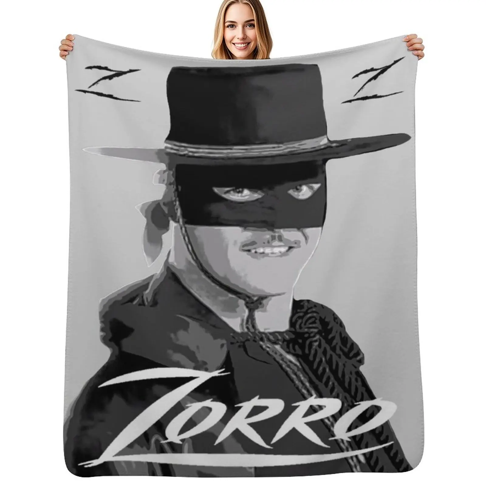 

Zorro Throw Blanket Bed covers Plush Luxury St Personalized Gift Blankets