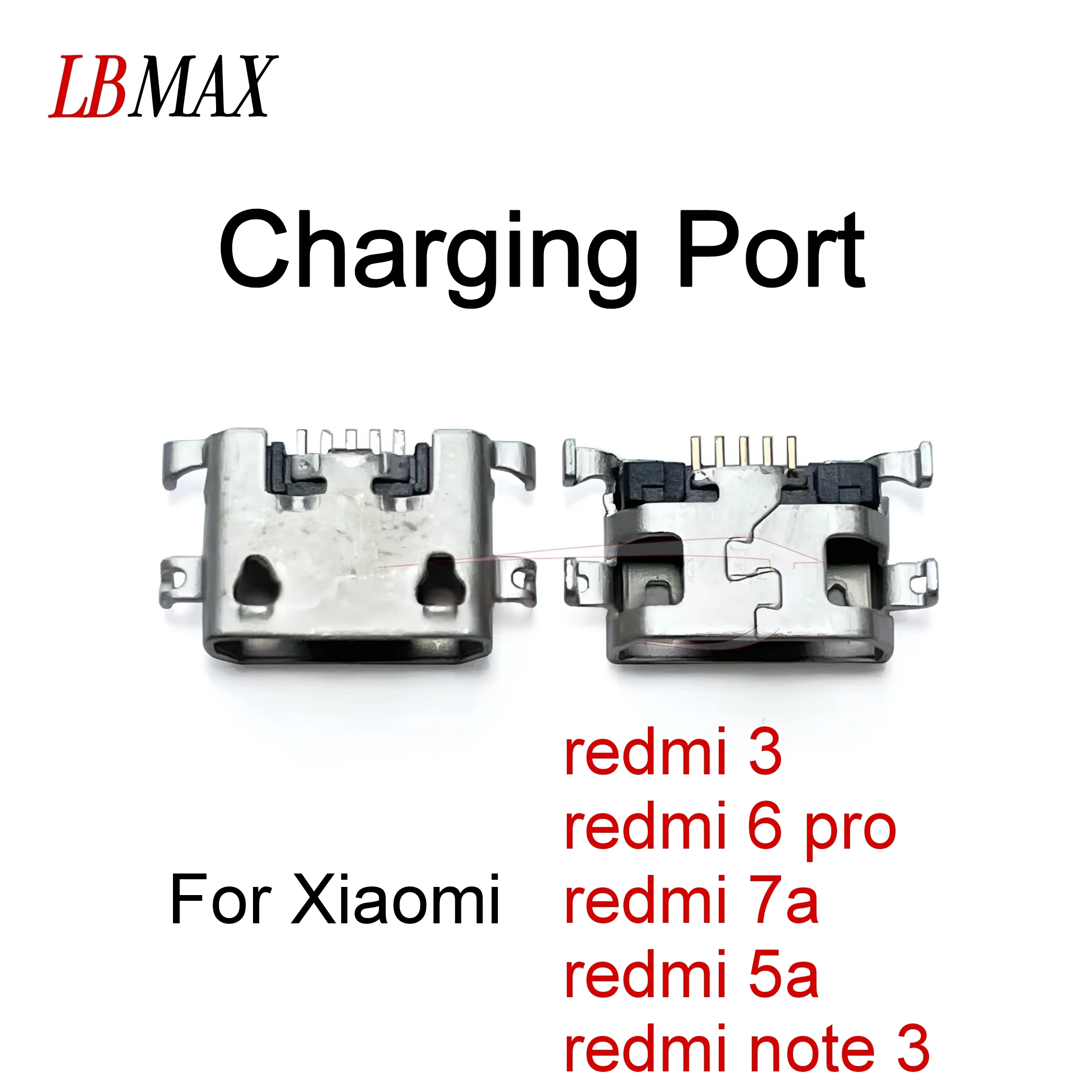 

10-100 шт. разъем Micro USB, порт для зарядки, док-станция, разъем для Xiaomi redmi 3 redmi 6pro 7A 5A Note3, запасные части для ремонта